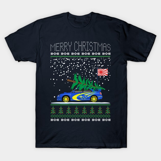 Subie JDM CHRISTMAS T-Shirt by HSDESIGNS